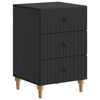 vidaXL Nattbordskap Svart 43x 41 x 66,5 cm Konstruert tre