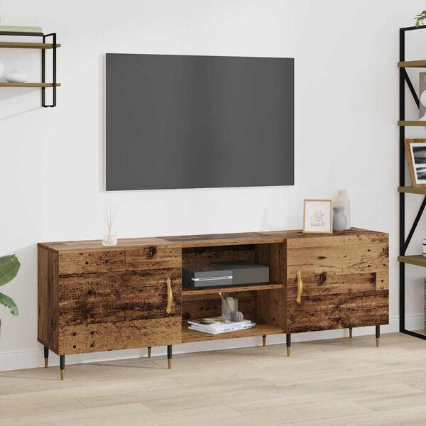 vidaXL TV-skap Gammelt tre 150 x 30 x 50 cm Konstruert tre