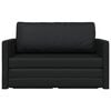 vidaXL Sammenleggbar Sofa seng Svart 124 x 71 x 78 cm PVC