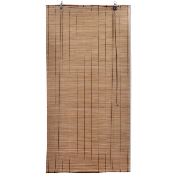 vidaXL Rullegardiner brun bambus 140 x 160 cm