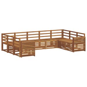 vidaXL Seksjonssofa Sett 9 pcs Naturlig