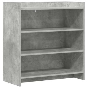 vidaXL Serviesskap Betonggr&aring; 75 x 36 x 80 cm Konstruert tre