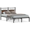 vidaXL Sengeramme uten madrass brun eik 120x190 cm konstruert tre