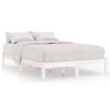 vidaXL Sengeramme hvit heltre 135x190 cm Double