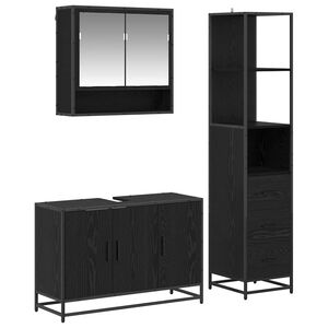 vidaXL Baderomsinnredningssett 3 stk. Gamle tre 90 x 33 x 60 cm