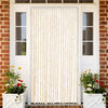 vidaXL Fluegardin beige og hvit 90x220 cm chenille