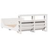 vidaXL Sengeramme uten madrass hvit 140x190 cm heltre furu