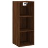 vidaXL Highboard brun eik 34,5x34x180 cm konstruert tre