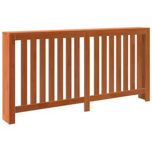 vidaXL Radiatordeksel voksbrun 169x19x84 cm heltre furu