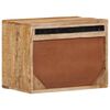 vidaXL Vegghengt nattbord 40x30x25 cm heltre mango