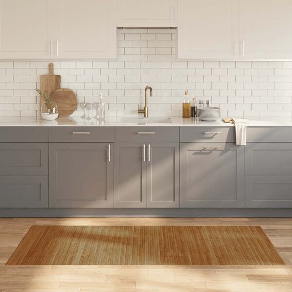 vidaXL Teppe rektangul&aelig;r brun 80x200 cm bambus