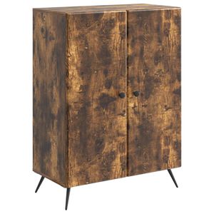 vidaXL Serviesskap R&oslash;kt Eik 66 x 34,5 x 90 cm Konstruert tre