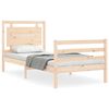 vidaXL Sengeramme med hodegavl 100x200 cm heltre