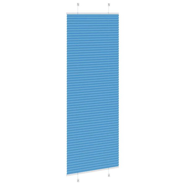 vidaXL Pliss&eacute;gardin Bl&aring; 80x200 cm Stoffbredde 79,4 cm Polyester