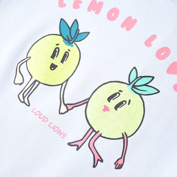 T-skjorte for barn bl&aring; 104