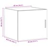 vidaXL Veggskap grå sonoma 45x42,5x40 cm konstruert tre