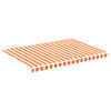 vidaXL Erstatningsduk for markise gul og oransje 330x245 cm polyester