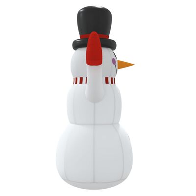 vidaXL Oppblåsbar snømann med lysdioder 120 cm