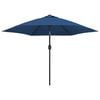 vidaXL Parasoll med metallstang 300 cm asur