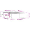 vidaXL Sengeramme med skuffer sonoma eik 120x190 cm konstruert tre