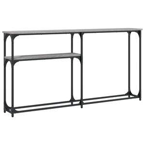 vidaXL Konsollbord gr&aring; sonoma 145x22,5x75 cm konstruert tre