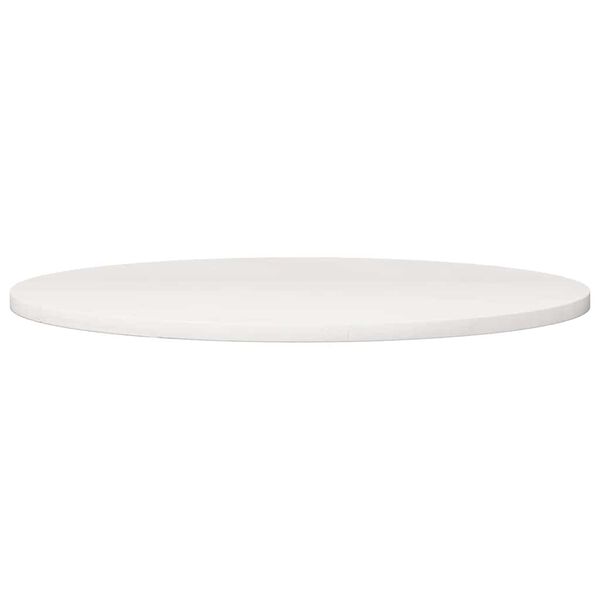 vidaXL Bordplate hvit Ø90x2,5 cm heltre furu