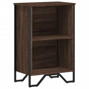 vidaXL Bokhylle brun eik 50x31x74,5 cm konstruert tre