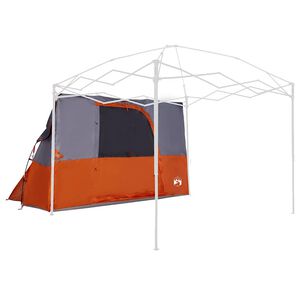 vidaXL Innertelt med tak Gr&aring; og Oransje 280 x 220 x 176 cm taft