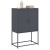 vidaXL Highboard antrasitt 68,5x38,5x107 cm stål