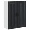 vidaXL Veggskap LUCCA Svart 80 x 31 x 100 cm Konstruert tre