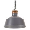 vidaXL Industriell hengelampe 32 cm gr&aring; E27