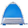 vidaXL Strandtelt 2 personer asurblå hurtigutløser vanntett