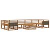vidaXL Utend&oslash;rs sofa-sett 8 pcs Naturlig Solid akasietre