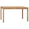 vidaXL 7-delers hagespisesett 140x80 cm heltre teak