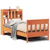 vidaXL Sengeramme uten madrass voksbrun 75x190 cm heltre furu