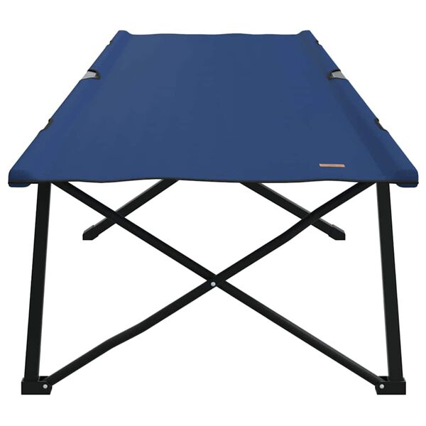 vidaXL Sammenleggbar camping seng Blå 206 x 76 x 74 cm Oxford-stoff