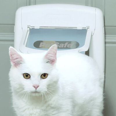 PetSafe Magnetisk 4-veis katteluke Deluxe 400 hvit 5005