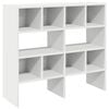 vidaXL Skostativer 2 stk stablebar hvit 89,5x30x40 cm