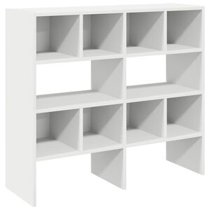 vidaXL Skostativer 2 stk stablebar hvit 89,5x30x40 cm