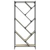 vidaXL Bokhylle sonoma eik 79x30x180 cm konstruert tre og metall
