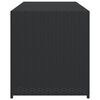 vidaXL Putekasse svart 283L cm polyrotting