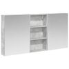 vidaXL Baderomsskapsett 3 stk. 140 x 14,5 x 70 cm Konstruert tre