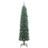 vidaXL Kunstig juletre med 300 LED gr&oslash;nn 210 cm PVC og st&aring;l og plast