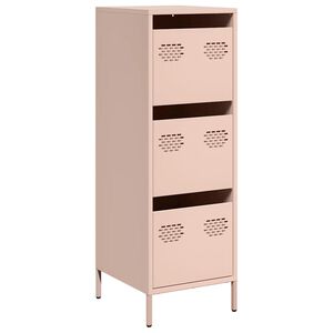vidaXL Highboard rosa 39x35x103,5 cm st&aring;l
