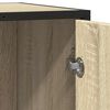 vidaXL Skjenk sonoma eik 62x35x76 cm konstruert tre