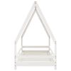vidaXL Barnesengeramme hvit 80x200 cm heltre furu