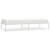 vidaXL Sengeramme i metall hvit 80x200 cm