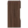 vidaXL Vegghengte skap med LED-lys for TV 2 stk brun eik 40x30x60,5 cm