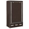 vidaXL Garderobe brun 87x49x159 cm stoff