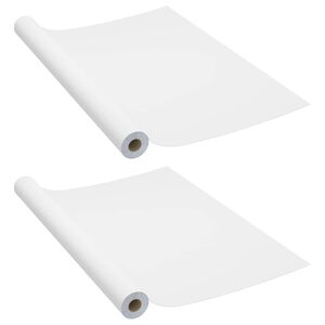 vidaXL Selvklebende m&oslash;belfolier 2 stk 500x90 cm PVC hvit